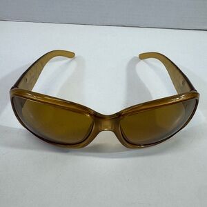 SUNCLOUD Amber Brown Wrap Sunglasses